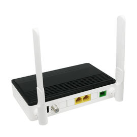 شبكة نقل الألياف البصرية مودم GEبون FTTH ONU مع منافذ 1GE + 1FE + 1Catv + Wifi